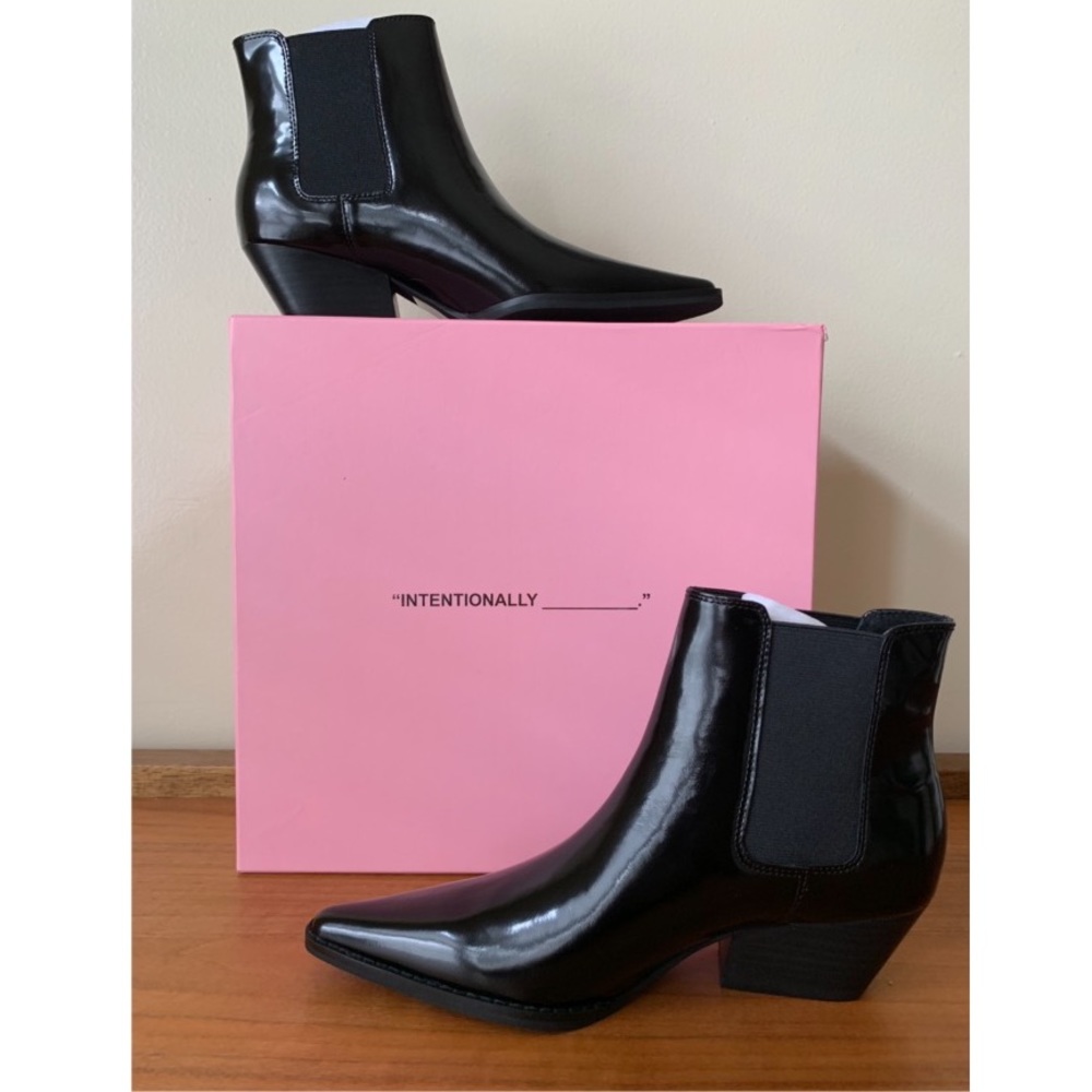 Intentionally Blank Varsity Leather Ankle Boot